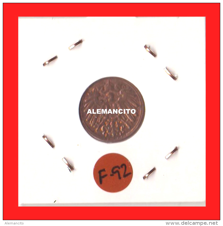 ALEMANIA  - IMPERIO  DEUTSCHES REICH - AÑO 1904 - 1 Pfennig