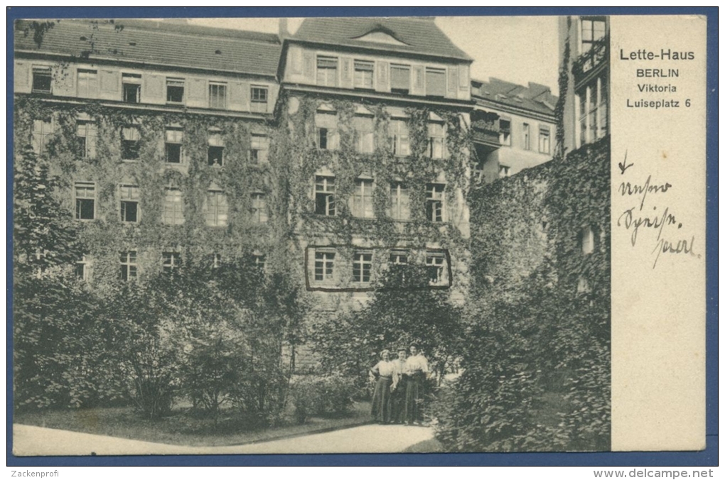 Lette-Haus Berlin Viktoria-Luise-Platz, Gelaufen 1916 (AK800) - Schoeneberg