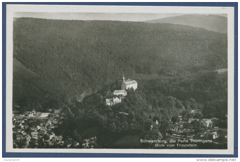 Schwarzburg Blick Vom Trippstein Foto, Ungebraucht (AK794) - Rudolstadt