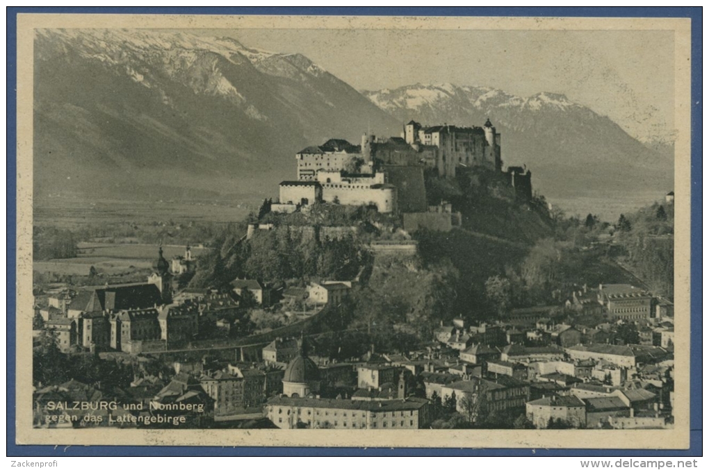 Salzburg Und Nonnberg Gegen Das Lattengebirge, Ungebraucht (AK822) - Salzburg Stadt