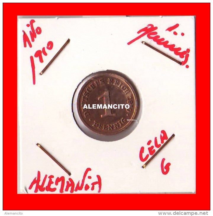 ALEMANIA - DEUTSCHES REICH AÑO 1910 - 1 Pfennig
