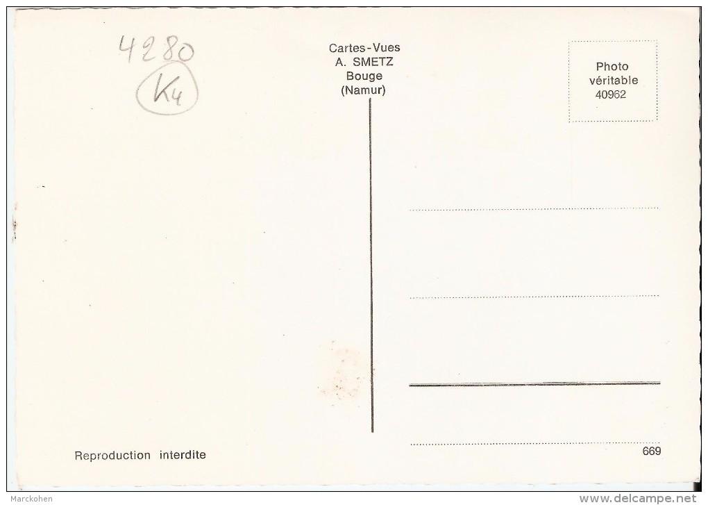 HANNUT (4280) : Souvenir D'Avin En Hesbaye. CPSM Multivues (4 Vues : Rue D'Atrive, Etangs, Eglise, Chapelle). CPSM.. - Hannuit