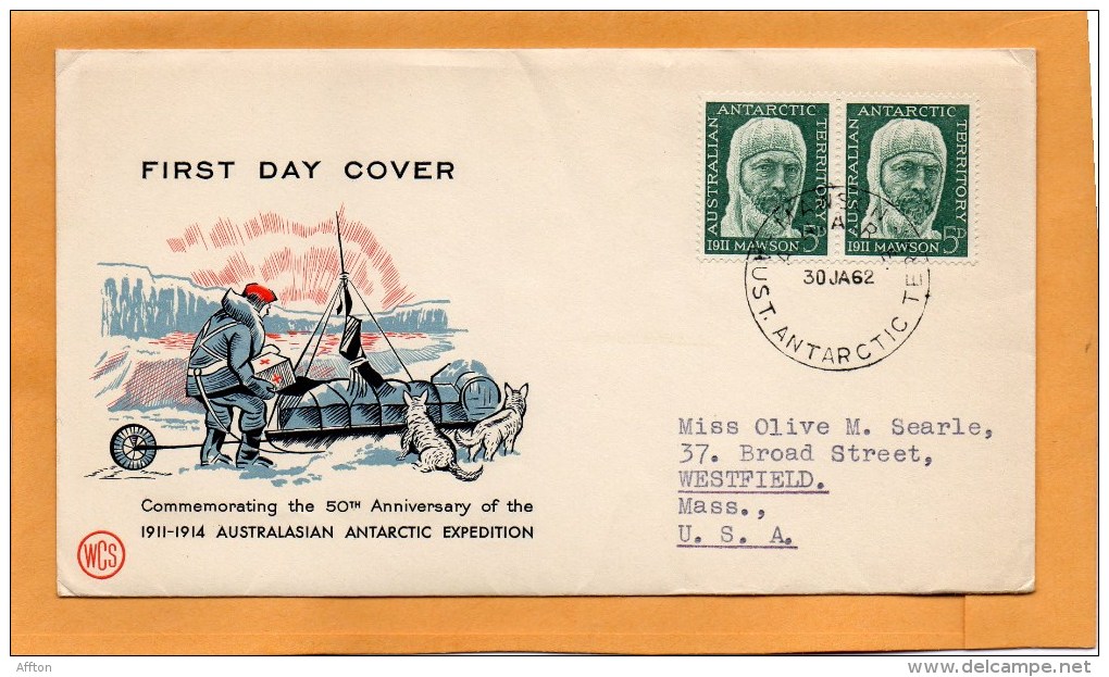 Australia Antartic 1962 FDC Mailed - FDC