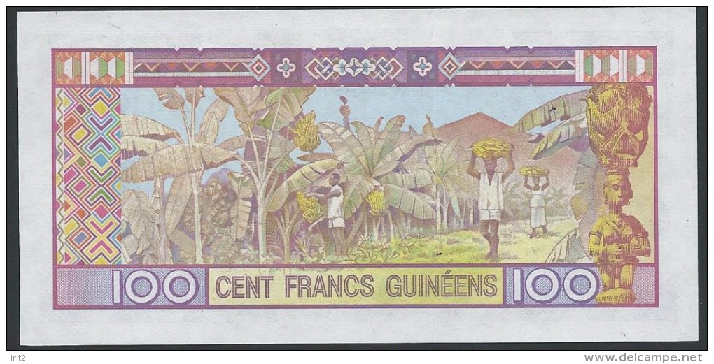 BANKNOTES   1985 GUINEE-GUINEA 100 FRANCS - Guinée