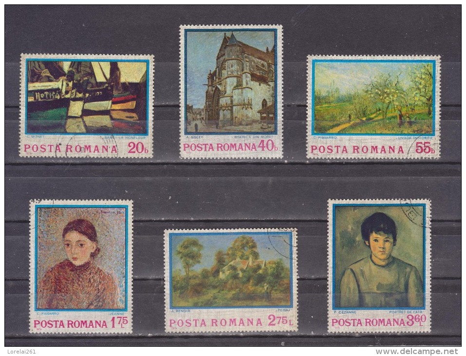 1974  PEINTURE IMPRESSIONNISTE  MI No  3175/3180 Et Yv No 2822/2827 - Usado