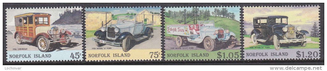 NORFOLK Is. 1995 VINTAGE CARS 4 MNH - Norfolkinsel