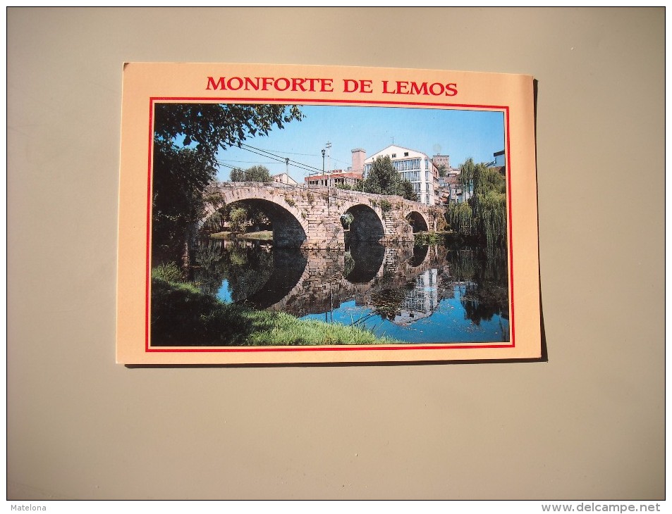 ESPAGNE GALICIA LUGO MONFORTE DE LEMOS PUENTE ROMANO - Lugo