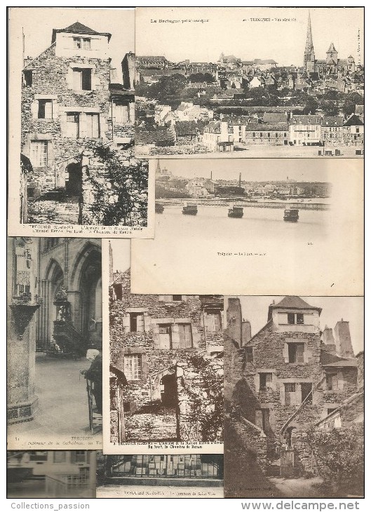 LOT DE 12 CARTES POSTALES DE TREGUIER , 22  , Petit Modéle , Bon état ,  Frais France : 3.00€ - 5 - 99 Postcards