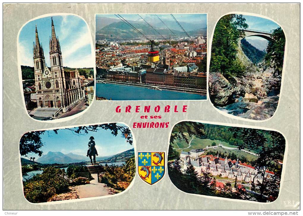 GRENOBLE ET SES ENVIRONS CARTE MULTIVUES - Grenoble