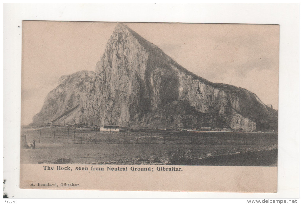 The Rock Seen From Neutral Ground Gibraltar - Gibilterra