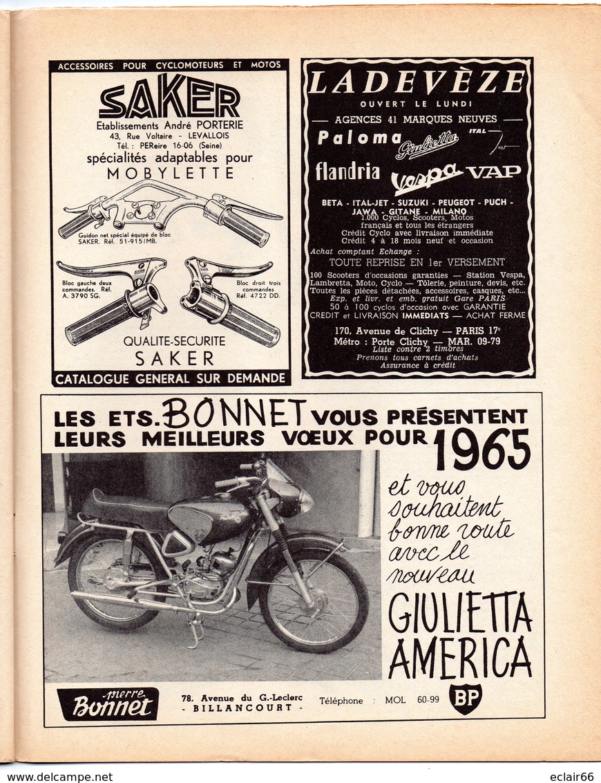 MOTO- MARQUE ET SCOOTER LAMBRETTA CENTO Spécial1964 PUB Voir 10 Scannes 24 Pages - Moto