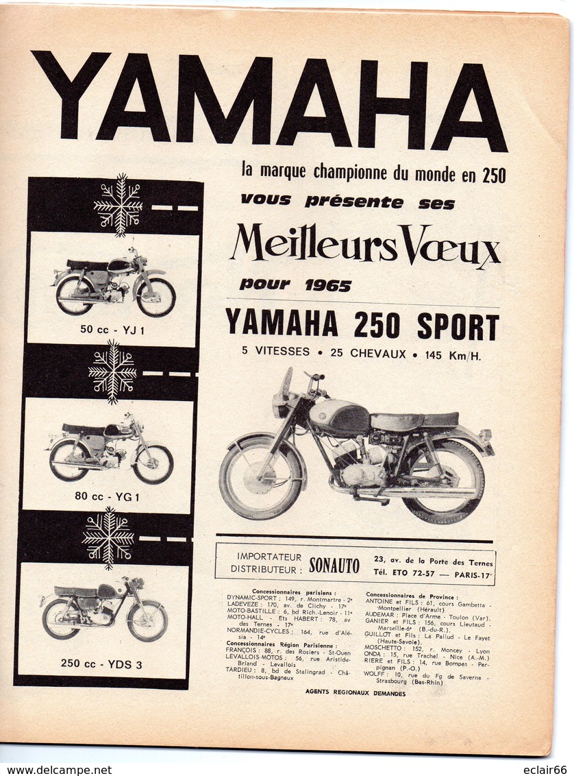 MOTO- MARQUE ET SCOOTER LAMBRETTA CENTO Spécial1964 PUB Voir 10 Scannes 24 Pages