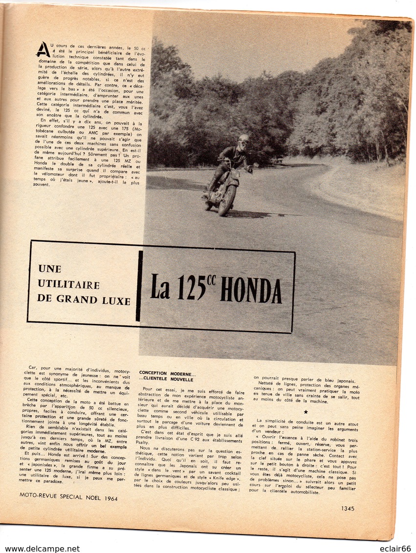 MOTO- MARQUE ET SCOOTER LAMBRETTA CENTO Spécial1964 PUB Voir 10 Scannes 24 Pages