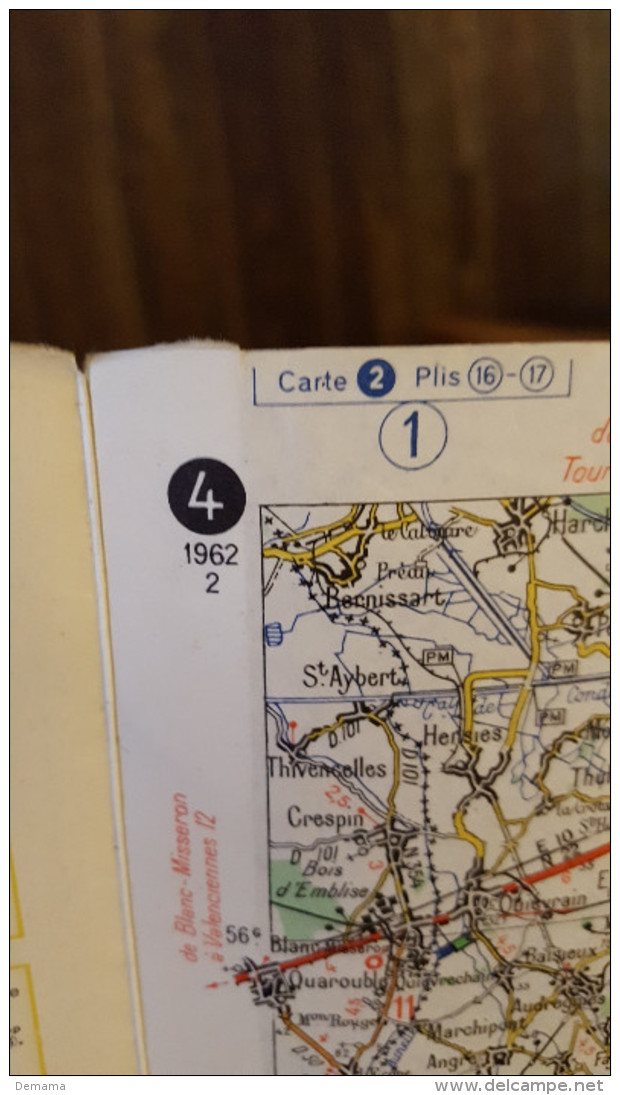 Carte Michelin Nr 4, België, Mons-Luxembourg - Cartes Routières