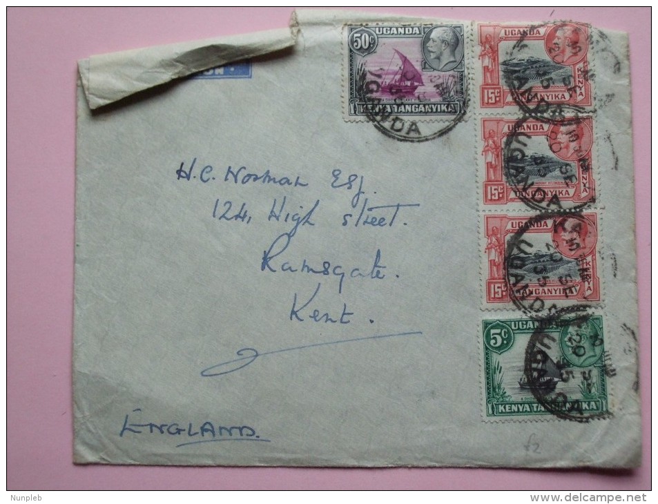 KENYA UGANDA TANGANYIKA KUT GEORGE V COVER AIR MAIL TO ENGLAND - Kenya, Ouganda & Tanganyika