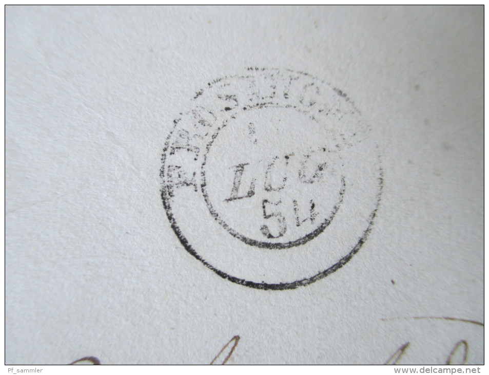 Vorphila Italien. 1854. L 1 Stempel: Castro.Taxvermerk.Pros... LUG 54. Sizilien?! Adria Küste. Kleiner Ort. Gut Erhalten - Sicilië