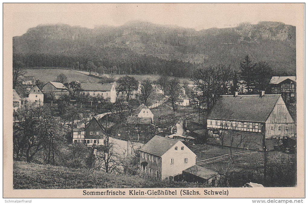 AK Sächsische Schweiz Kleingiesshübel Zschirnstein Bei Schandau Schmilka Schöna Krippen Cunnersdorf Kleinhennersdorf - Kleinhennersdorf