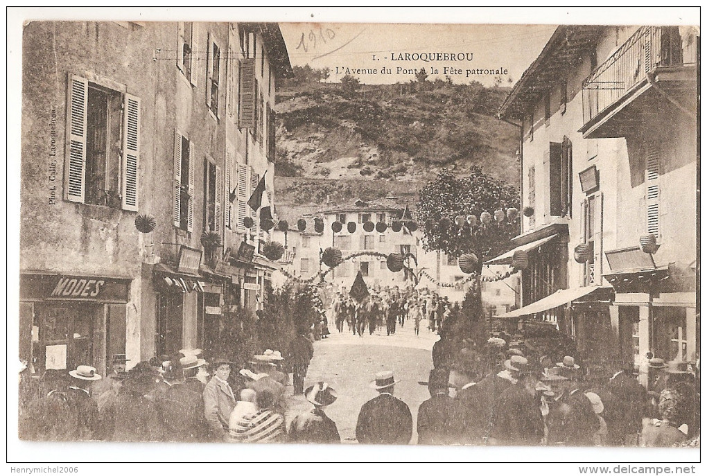 Cantal - 15 - Laroquebrou Avenue Du Pont Et Fete Patronale - Other & Unclassified