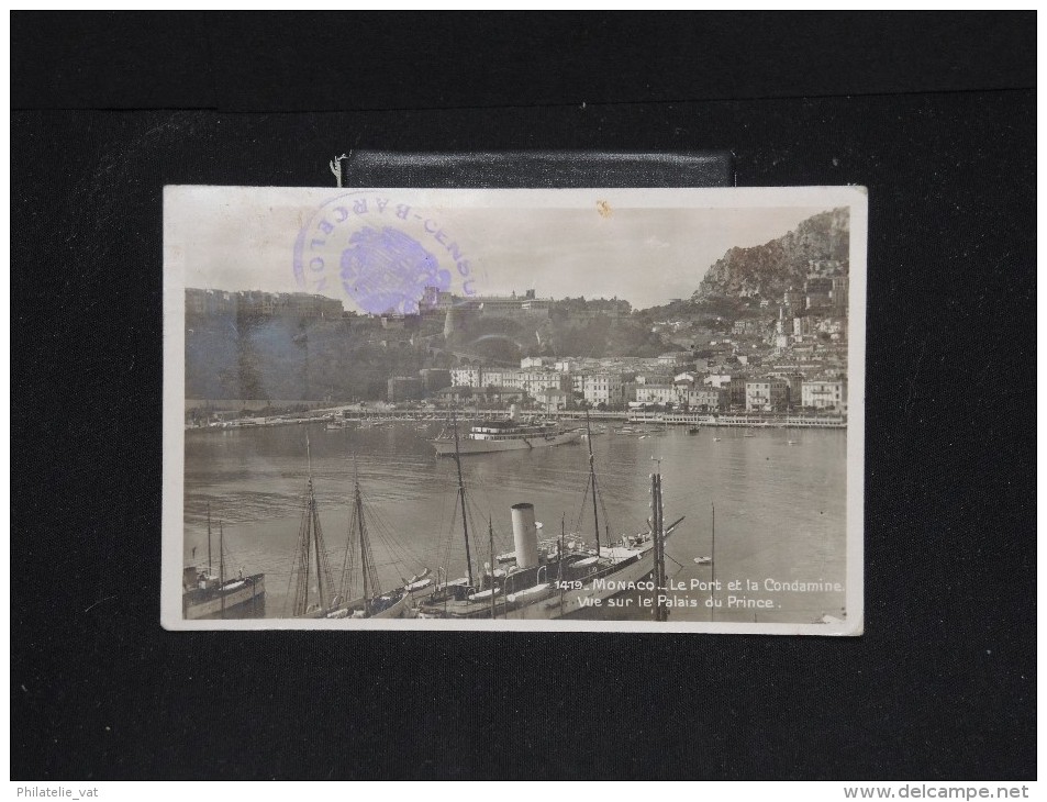 MONACO - Cp Pour L 'Espagne En 1940 Avec Cesure De Barcelone - Aff. Plaisant - A Voir - Lot P11592 - Storia Postale