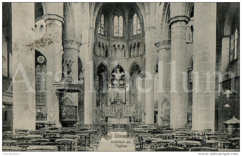 Postkaart / Postcard / Carte Postale / Dinant / Intérieur De L'église / Ed. Nels, Bruxelles / 1913 - Dinant