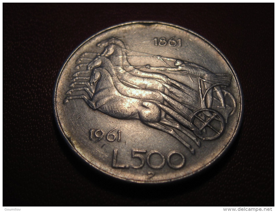 Italie - 500 Lire 1961 - Commemorative 1861-1961 4165 - Commemorative