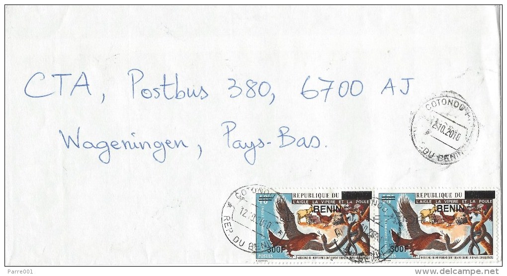 Benin 2010 Cotonou Story Telling Overprint 300f On 40f Mi 1505 Cover - Benin – Dahomey (1960-...)