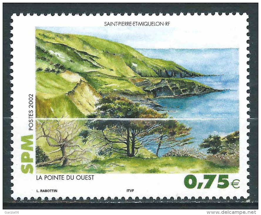 St Pierre Et Miquelon - 2002 -  La Pointe Du Ouest  -  N°780 - Neuf ** - MNH - Unused Stamps