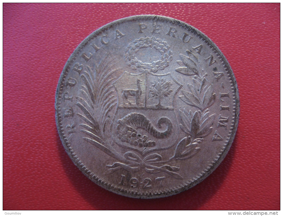 Pérou - 1/2 Sol 1927 4186 - Pérou
