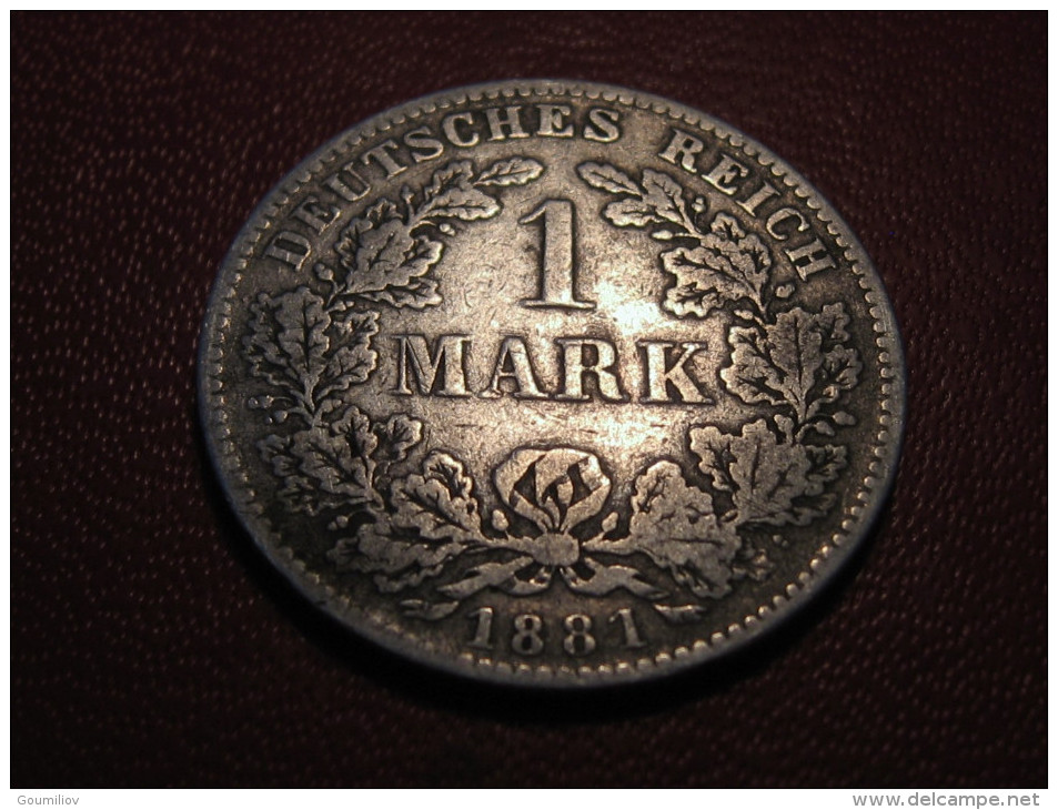 Allemagne - Mark 1881 F 4218 - 1 Mark