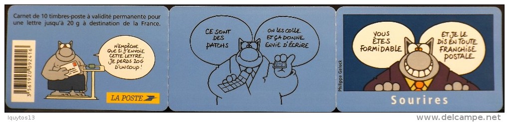 FRANCE CARNET 2005 - SOURIRES Avec Le Chat - 10 TIMBRES AUTOADHESIFS NEUFS** - Au Tarif Lettre Prioritaire - Carnets