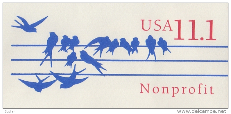 U.S.A. :Not Travelled Postal Stationery: FAUNA,VOGELS,OISEAUX,BIRDS, ZWALUW,HIRONDELLE,SWALLOW, - Zwaluwen