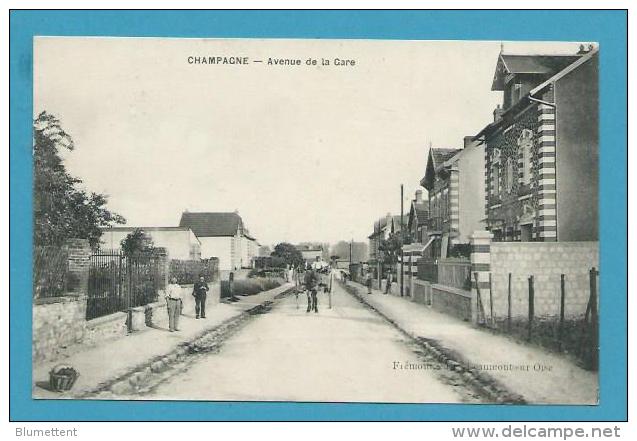 CPA Avenue De La Gare CHAMPAGNE SUR OISE 95 - Champagne Sur Oise
