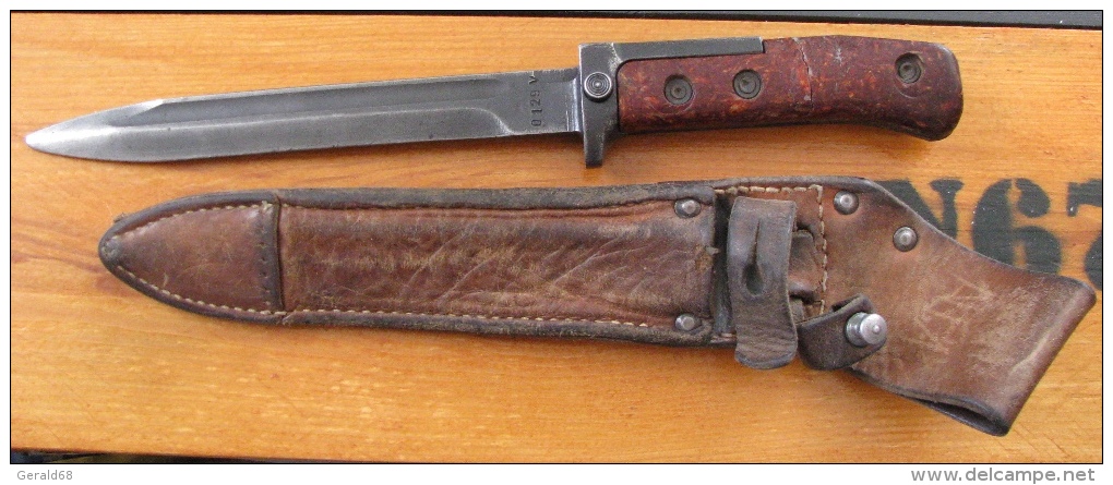 Baïonnette Tchèque VZ 58 SPECIALE, 3 Rivets, Soie Courte, Croisière Longue,  Variante 3, - Armes Blanches