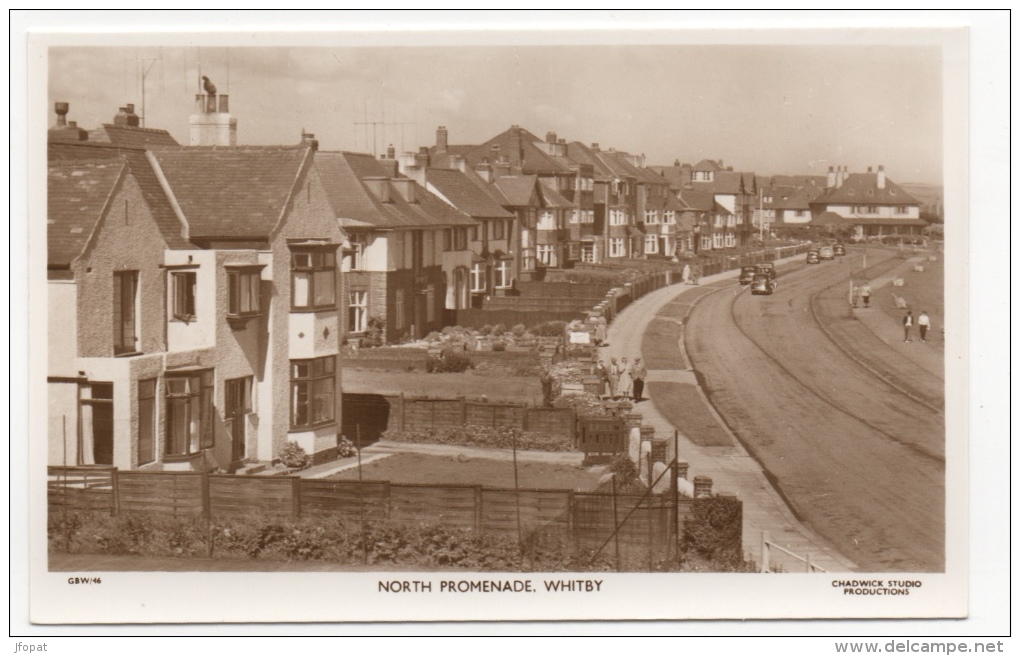 ANGLETERRE - WHITBY North Promenade, Carte Photo - Whitby