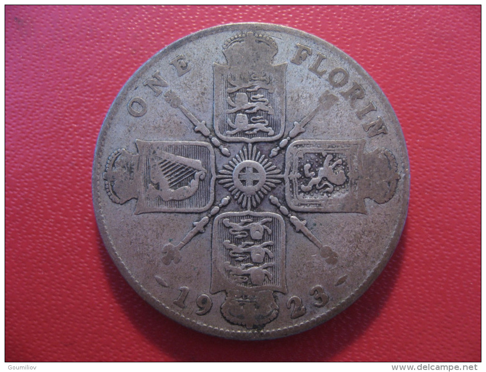 Grande-Bretagne - UK - Florin 1923 George V 4480 - J. 1 Florin / 2 Schillings