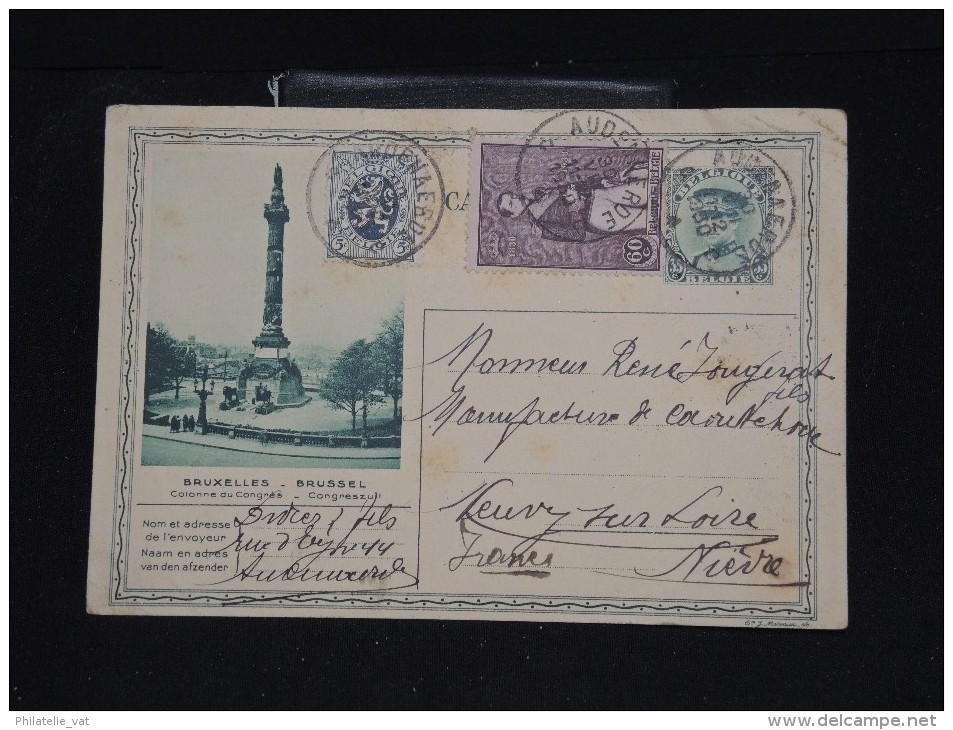 BELGIQUE - Entier D Audenaerde Pour La France En 1930 Avec Complément D Aff - Affr. Plaisant - A Voir - Lot P11622 - Geïllustreerde Briefkaarten (1971-2014) [BK]