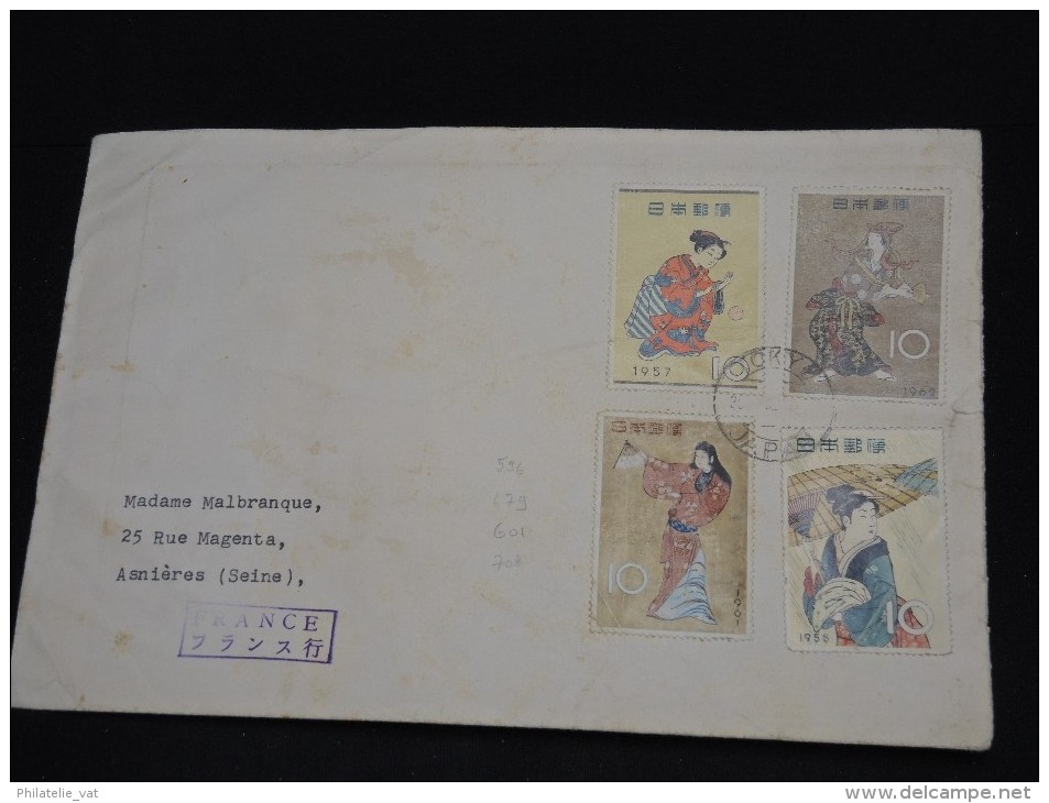 JAPON - Enveloppe De Tokyo Pour La France En 1962 - A Voir - Lot P11626 - Storia Postale