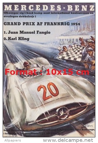 Reproduction D'une Photographie D'une Affiche Mercedes-Benz Grand Prix AF Frankrig 1954 - Other & Unclassified