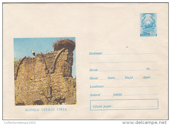 30430- ARCHAEOLOGY, CARTA FORTRESS RUINS, COVER STATIONERY, 1969, ROMANIA - Archäologie