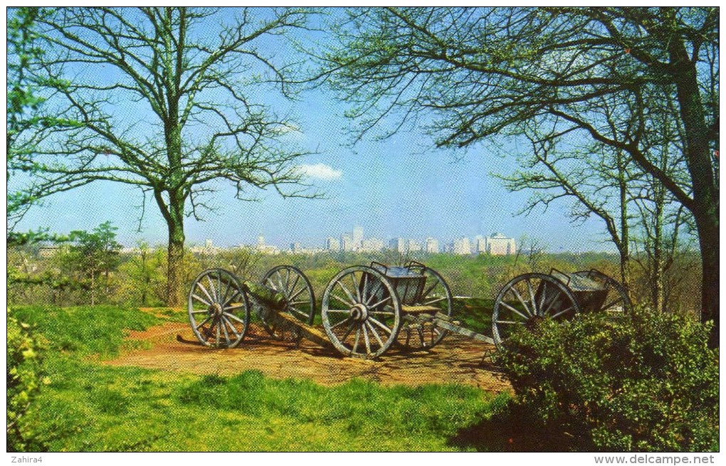 Atlanta Skyline From Ft Walker - Within Grand Park Remain Some Of The Old Breastworks Of Atlanta Fortifications Manned - Atlanta