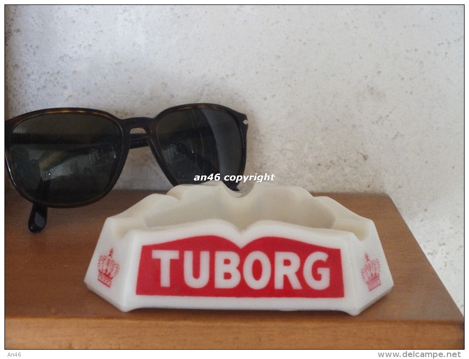 PORTACENERE-CENDRIER- PUBBLICITARIO "TUBORG" ORIGINALE D´EPOCA-VEDI DESCRIZIONE - Metal