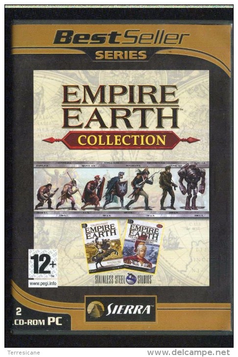 CD ROM COFANETTO EMPIRE EARTH COLLECTION 2 CD SIERRA COFANETTO GAMES PC - CD