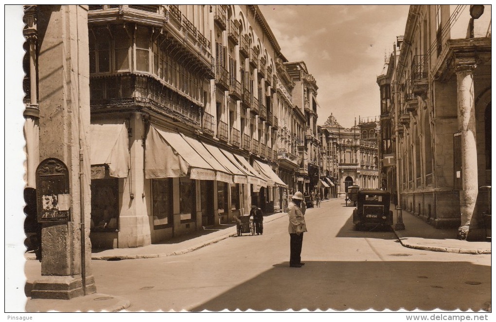 ESPAGNE  -  PALENCIA - Calle De Don Sancho Avec Timbre Croix Rouge 1950 - Palencia