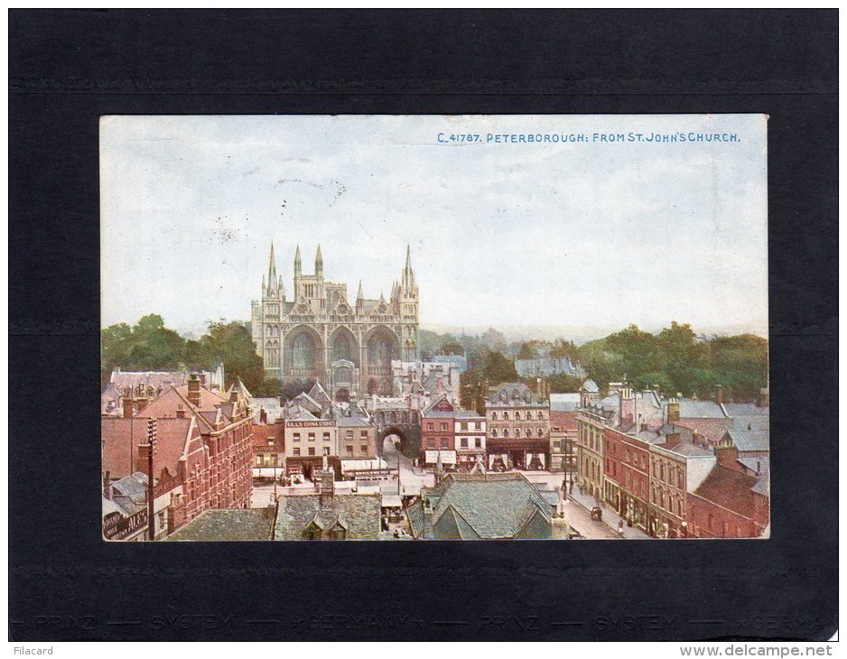 56346  Regno   Unito,  Peterborough: From  St. John"s  Church,   VG  1923 - Andere & Zonder Classificatie