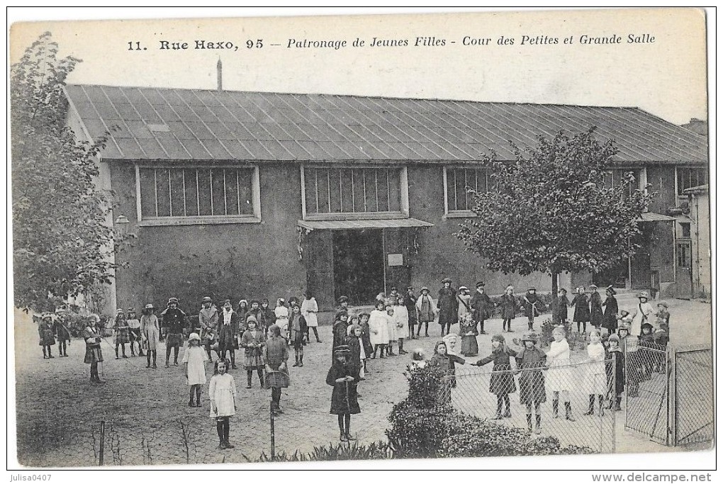 PARIS (XX) 95 Rue Haxo école Patronage De Jeunes Filles Cour Des Petites Belle Animation - Paris (20)