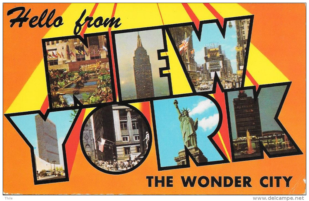 Hello From New York The Wonder City - Multi-vues, Vues Panoramiques