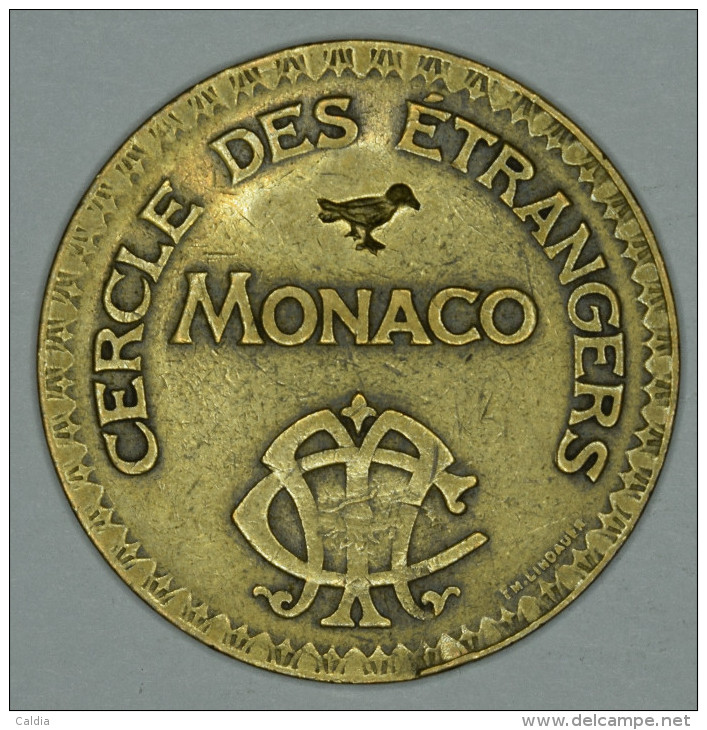 Monaco Jeton Token 10 FRANCS Tir Aux Pigeons - ST DES BAINS DE MER - "" CERCLE Des ÉTRANGERS "" # 1 - Autres & Non Classés