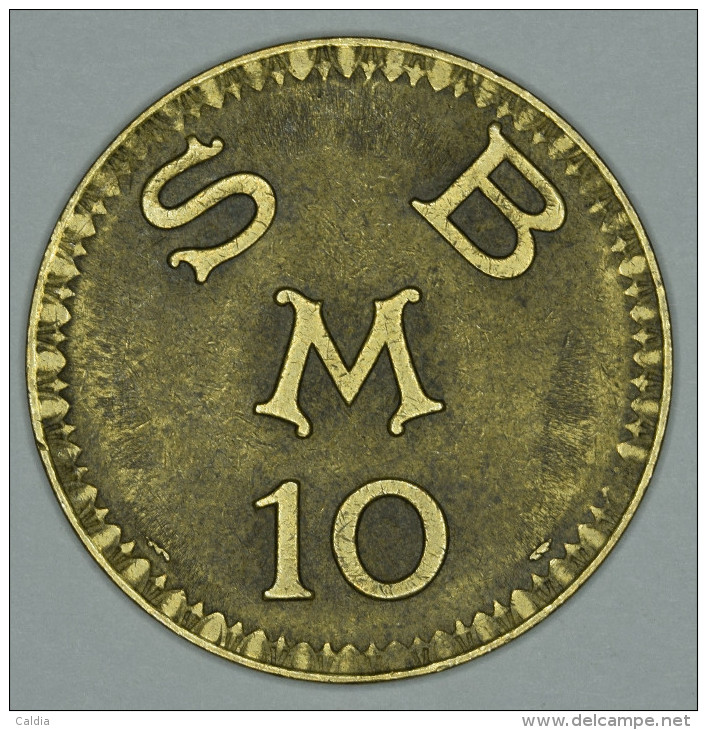 Monaco Jeton Token 10 FRANCS - ST DES BAINS DE MER - "" CERCLE Des ÉTRANGERS "" # 2 - Autres & Non Classés