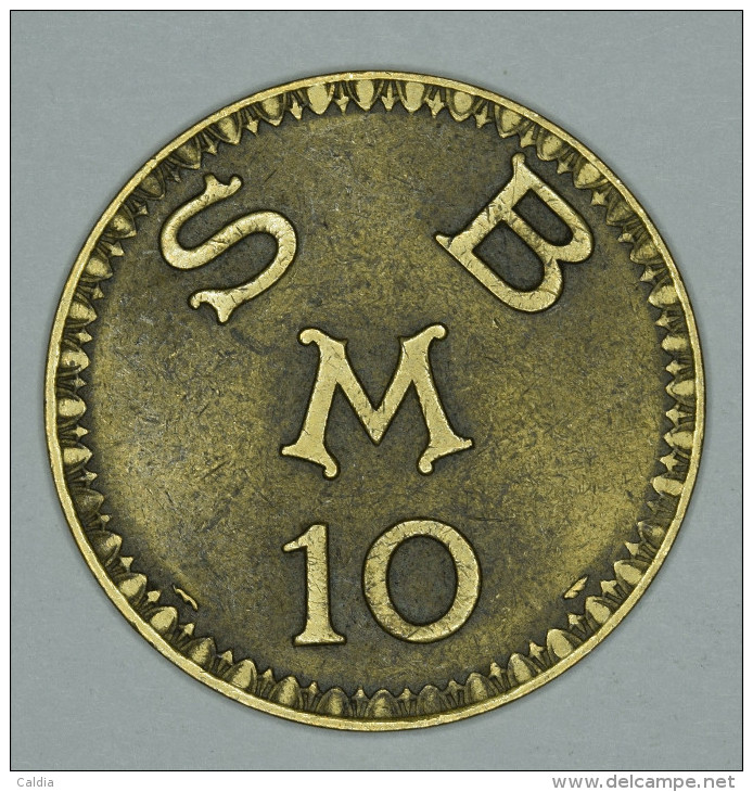 Monaco Jeton Token 10 FRANCS - ST DES BAINS DE MER - "" CERCLE Des ÉTRANGERS "" # 3 - Otros & Sin Clasificación