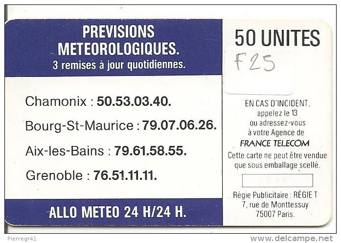 CARTE-PUBLIC-1988-F 25-SO2-50U-ALLO LE CIEL-UTILISEE-B E - 1988